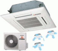 Кассетный кондиционер Mitsubishi Heavy FDTC60VD/SRC60ZJX-S (600х600)