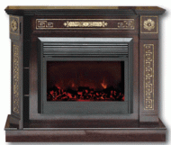 Электрокамин Real-flame Bristol Bar gold