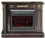 Электрокамин Real-flame Bristol Bar gold