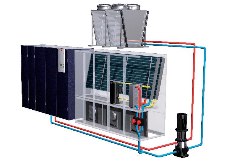 Прецизионные кондиционеры с водяным охлаждением + фрикулинг Прецизионные блоки с водяным охлаждением + фрикулинг