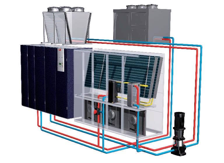 Прецизионный кондиционер с чиллером и драйкуллером Блок с чиллером и драйкуллером