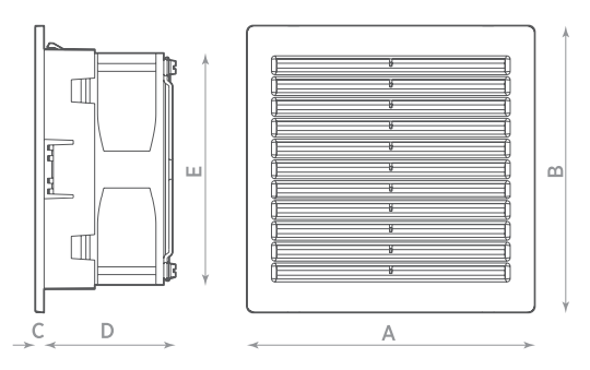 Габариты O.Erre Systema RCQ 160.15 Монтажные размеры O.Erre Systema RCQ 160.15