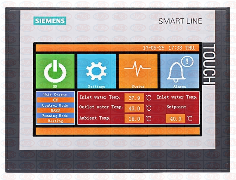 Контроллер Siemens установленный на канальном осушителе воздуха Daksen серии CSD Контроллер Siemens установленный на канальном осушителе Daksen серии CSD
