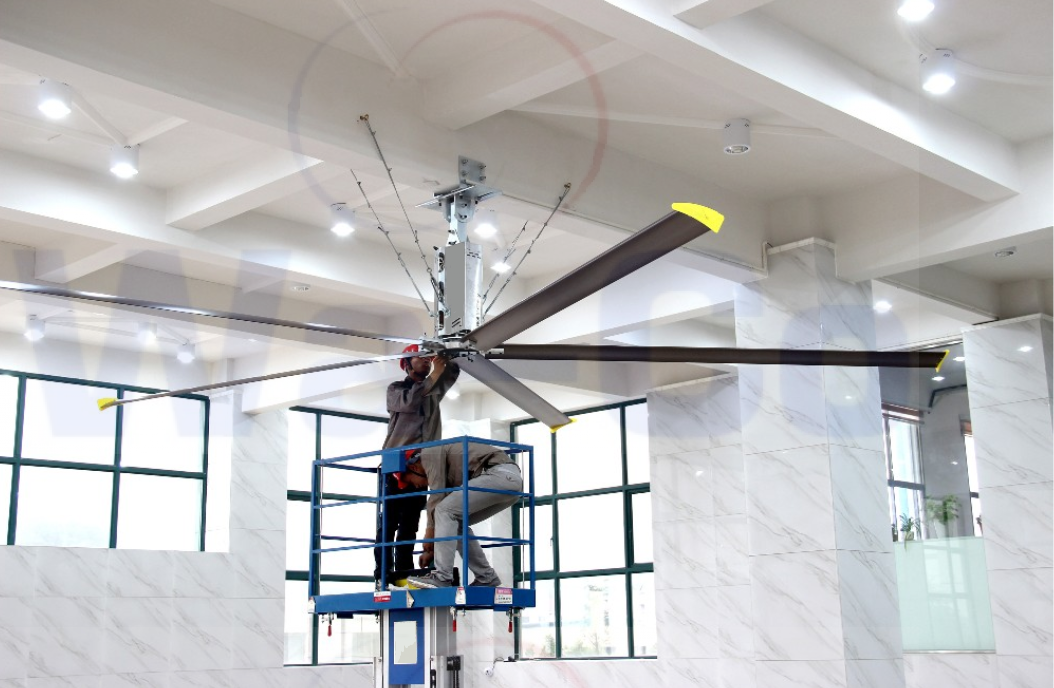 полочный вентилятор HVLS промышленный потолочный вентилятор HVLS