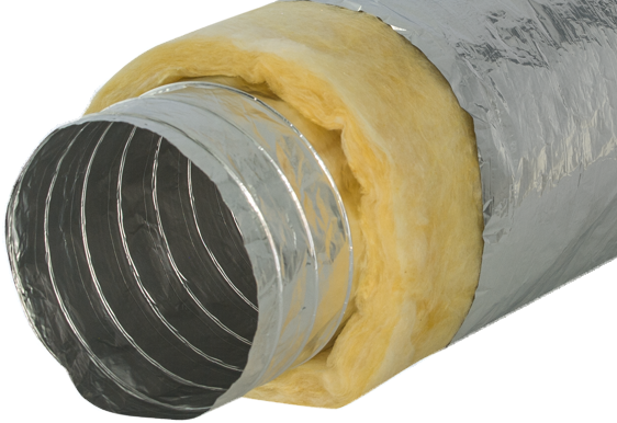 гибкий тепло-изолированный воздуховод гибкий изолированный воздуховод