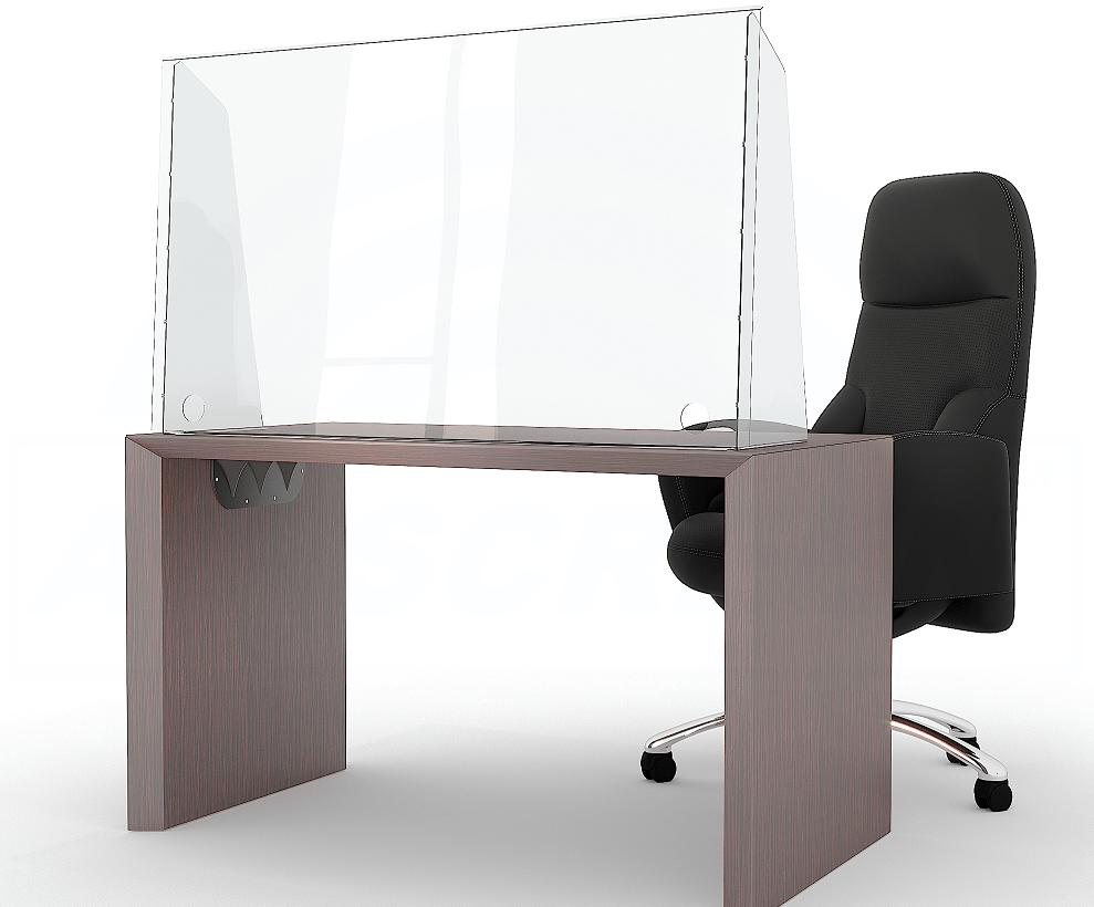 Вариант защитного экрана на стол Защитный экран на стол из прозрачного пластика