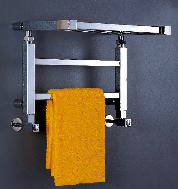 водяной полотенцесушитель с полкой