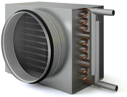 Водяной круглый канальный нагреватель Korf Водяные нагреватели Korf